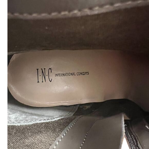 INC International Concepts Laini Women's Size 12 Ankle Boots Zip Buckles Booties - Picture 15 of 15